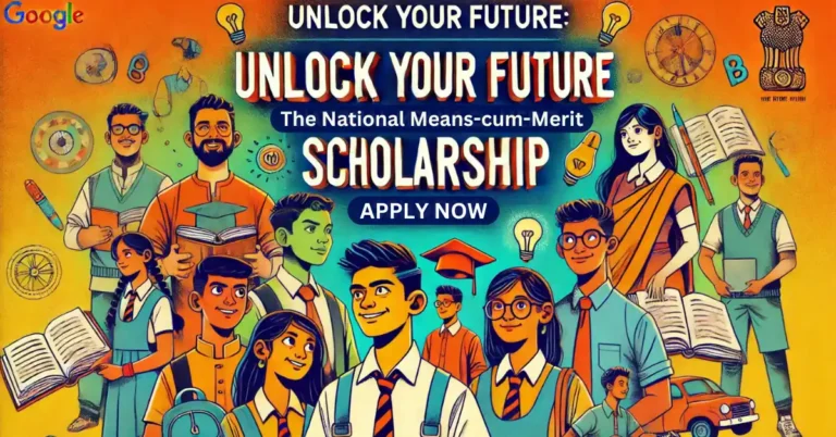 Rs. 12,000 Annually The National Means-cum-Merit Scholarship Scheme That Supports Your Dreams.