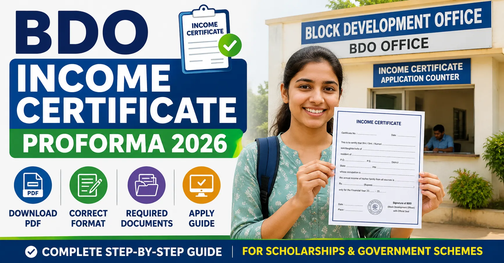 BDO Income Certificate Proforma 2026 Download PDF